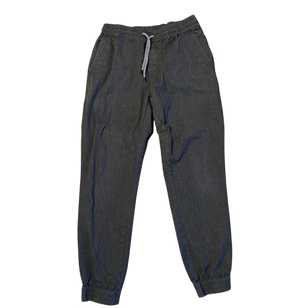 Volcom Frickin Slim Joggers Men Sz S Heathered Charcoal Grey